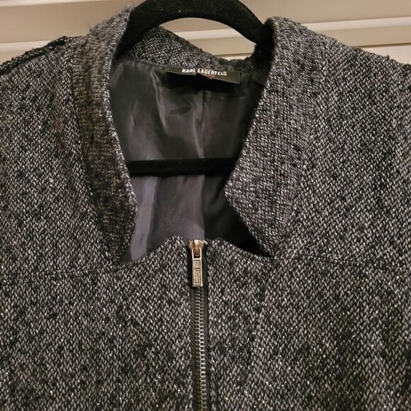 Karl Lagerfeld Impulse Tweed Dress with silver threads - Picture 4 of 8